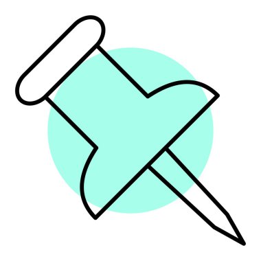 PIN simgesi. vektör çizim