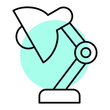 Modern ofis ve teknoloji simgesinin vektör çizimi