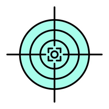 hedef simge vektör illüstrasyonu