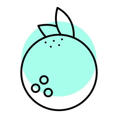 meyve ikonu vektör illüstrasyonu