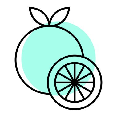 taze meyve ikonu vektör illüstrasyon grafik tasarımı