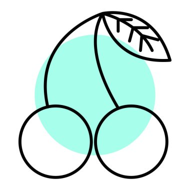 Meyve. Web simgesi basit tasarım