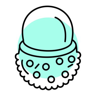 Çizgi film modern simgesinin vektör illüstrasyonu