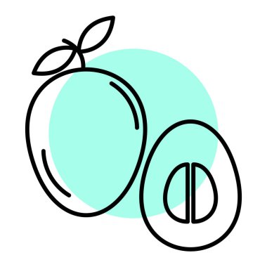 taze meyve ve sebze vektör illüstrasyon grafik tasarımı