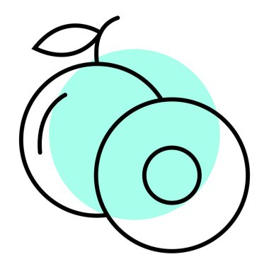 Gıda simgesinin vektör illüstrasyonu