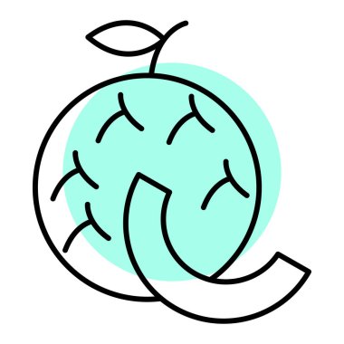 elma ikonu vektör illüstrasyonu