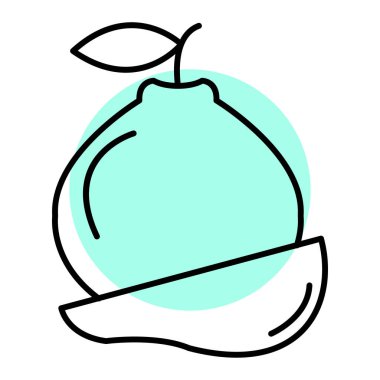 taze meyve ikonu vektör illüstrasyon grafik tasarımı