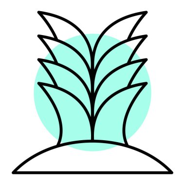 bitki simgesi vektör illüstrasyonu