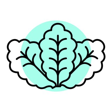 Yaprak ikonu vektör illüstrasyonu