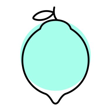 taze meyve ikonu vektör çizimi tasarımı