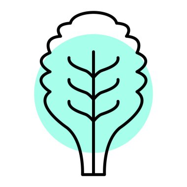 Yaprak ikonu vektör illüstrasyonu