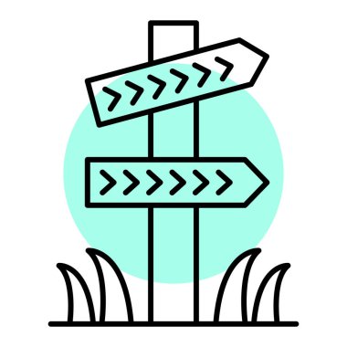 işaret posta simgesi vektör illüstrasyonu