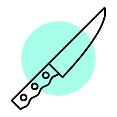 bıçak simgesi vektör illüstrasyonu