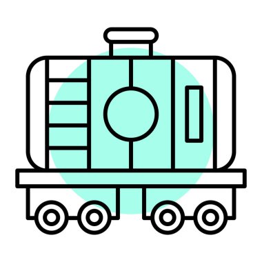 tren simgesi vektör illüstrasyonu