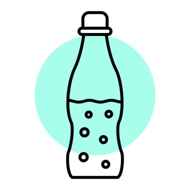 şişe simgesi vektör illüstrasyonu