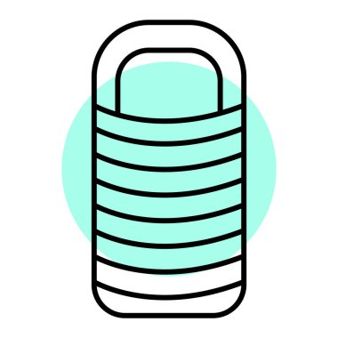 Modern b 'nin vektör çizimi asma kilit simgesinden yoksun