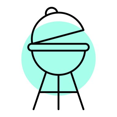 Izgara ikonu. Web için et vektör simgelerinin özet çizimi