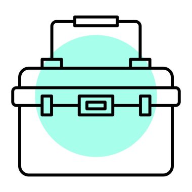 evrak çantası ikonu vektör illüstrasyonu