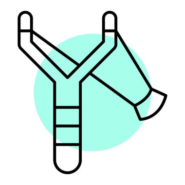 İp simgesi. Web için havlu vektör sembolünün özet çizimi