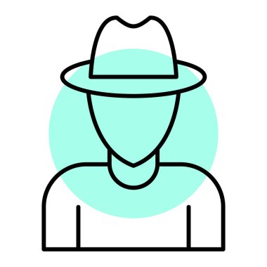 man simgesi vektör illüstrasyonu