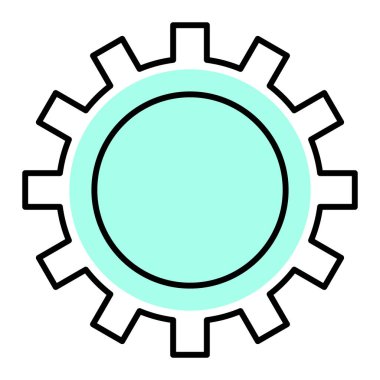 Dişliler. Web simgesi basit tasarım