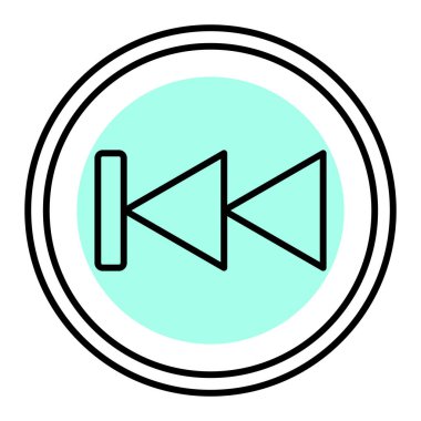 Müzik simgesi işaretinin vektör illüstrasyonu