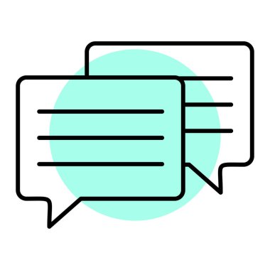 Konuşma balonu vektör çizimi