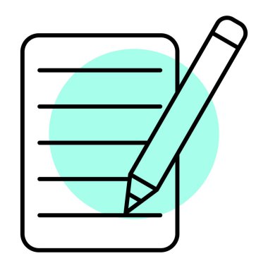 kalem simgesi vektör illüstrasyonu