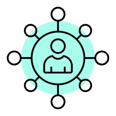 ağ bağlantı vektörü simgesi