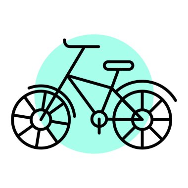 bisiklet ikonu vektör illüstrasyonu