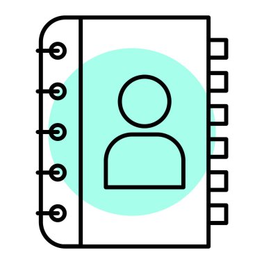 Not defteri. Web simgesi basit illüstrasyon