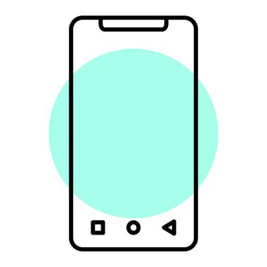 Akıllı telefon. Web simgesi basit tasarım