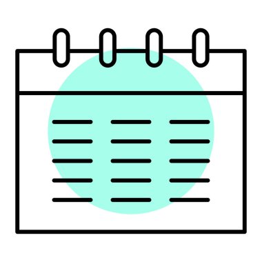 Takvim simgesi vektör illüstrasyon tasarımı