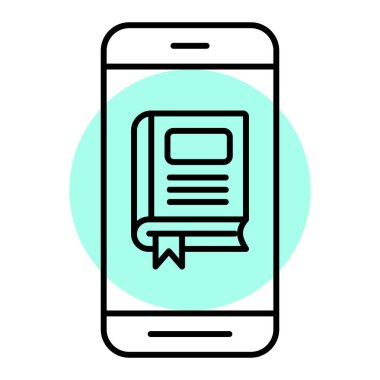 çevrimiçi mobil simge. vektör illüstrasyonu