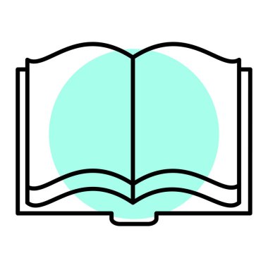 kitap simgesi vektör illüstrasyonu