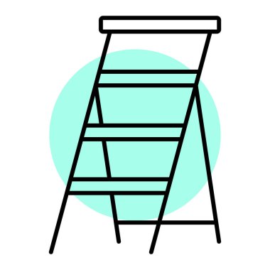 Merdiven. Web simgesi basit tasarım