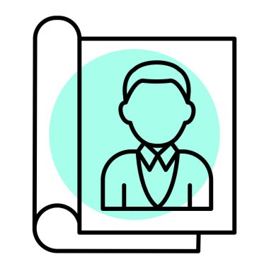 iş adamı simgesi vektör illüstrasyonu