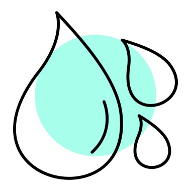 su damlası ikonu vektör illüstrasyon grafik tasarımı