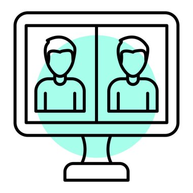 kullanıcı arayüzü simgesi. beyaz arkaplanda izole edilmiş web tasarımı için insan vektör illüstrasyonu ve sembolü ana hatları