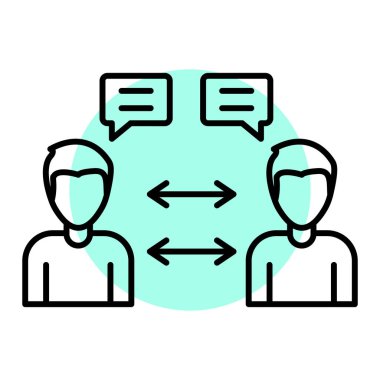 İnsan simgesinin vektör illüstrasyonu