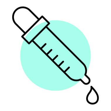 Şırınga ikonu vektör çizimi