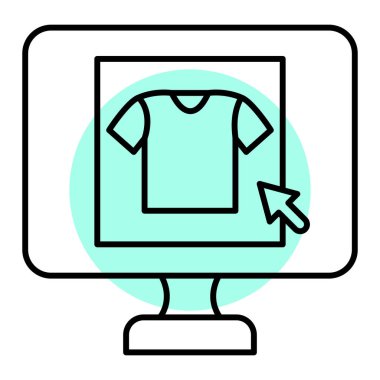 İnternetten alışveriş. Basit tasarım