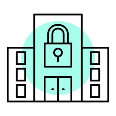 Güvenlik sistemi. Web simgesi