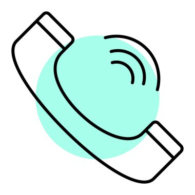 - Telefon. Web simgesi basit illüstrasyon