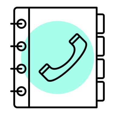 Telefon simgesi vektör illüstrasyonu