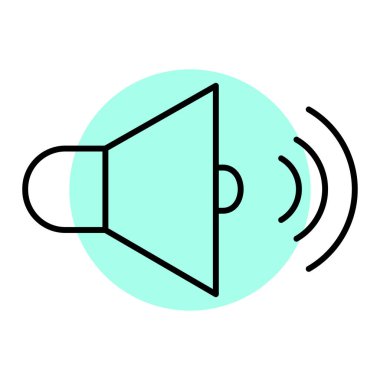 hoparlör vektör illüstrasyonu