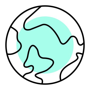 Dünya gezegeni. Web simgesi