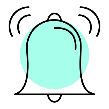 Alarm saat simgesi vektör illüstrasyonu