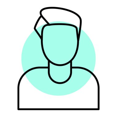 Doktor. Web simgesi basit illüstrasyon