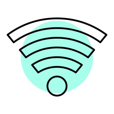 wifi simgesi vektör illüstrasyonu